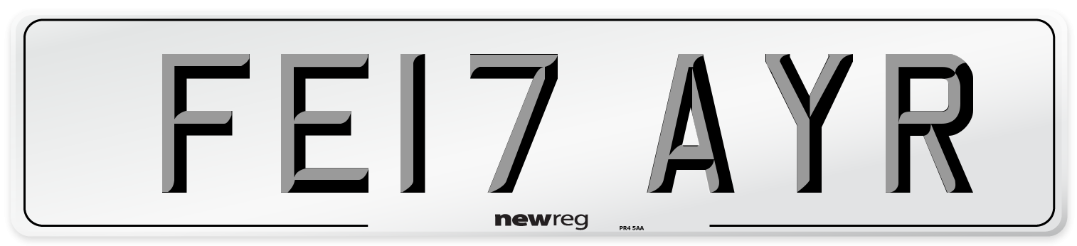 FE17 AYR Number Plate from New Reg